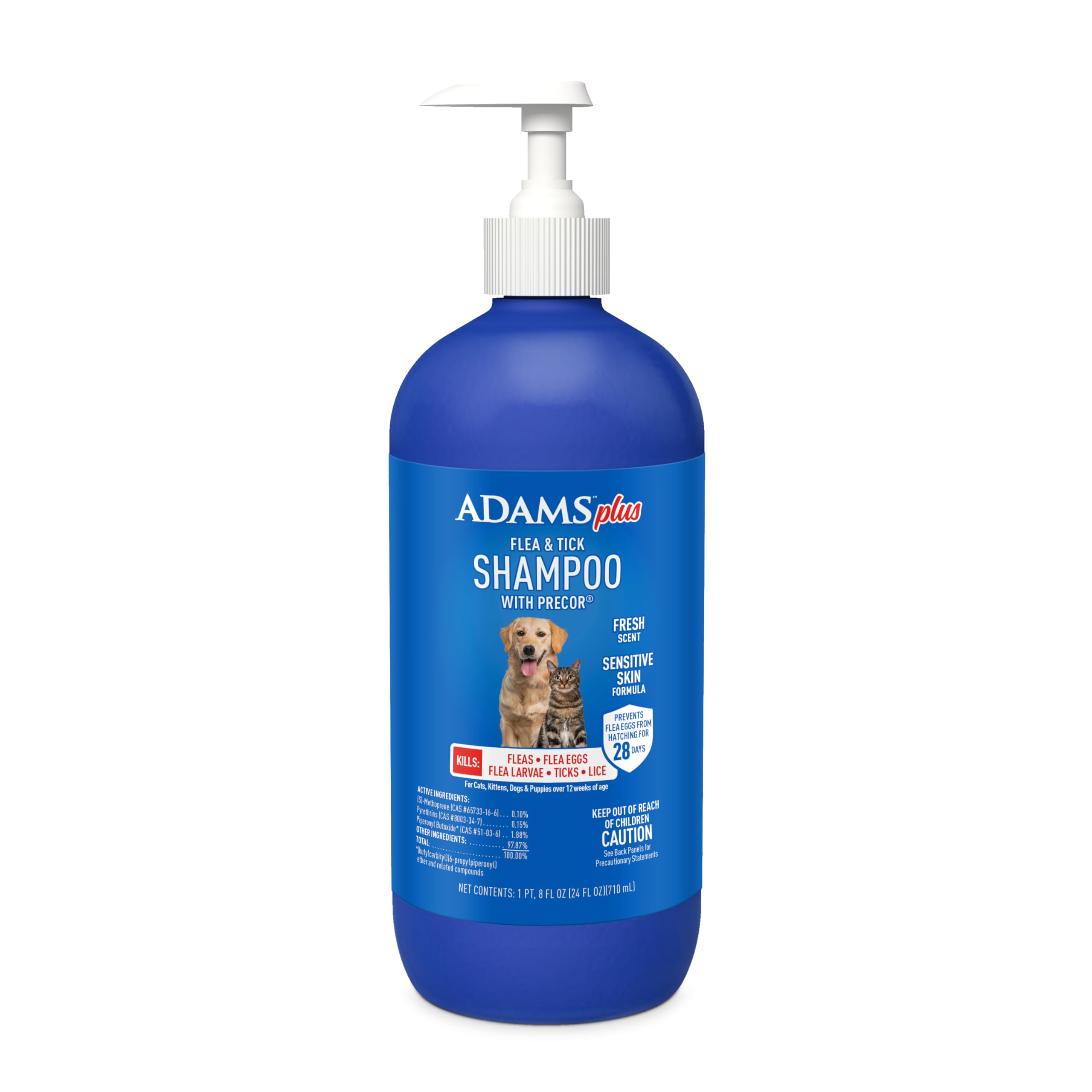 View of Adams Plus Flea & Tick Shampoo with Precor for Cats, Kittens, Dogs ...