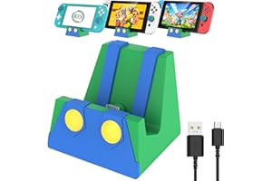 HEIYING Switch Charging Dock for Switch/Switch Lite/Switch OLED, Portable Switch Charging Base Stand with Type C Port,Replacement Compatible with Official Switch Charger Stand