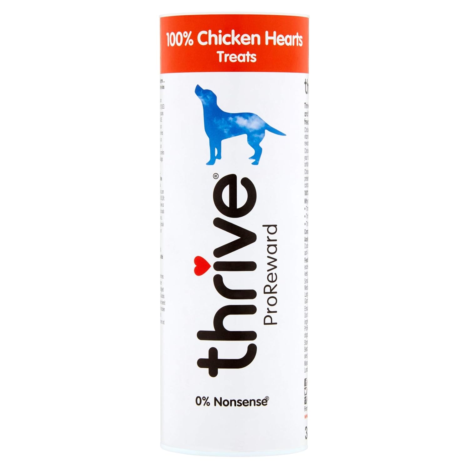 Thrive Petproject ProReward 100 Chicken Hearts Dog Treats 30g Tube
