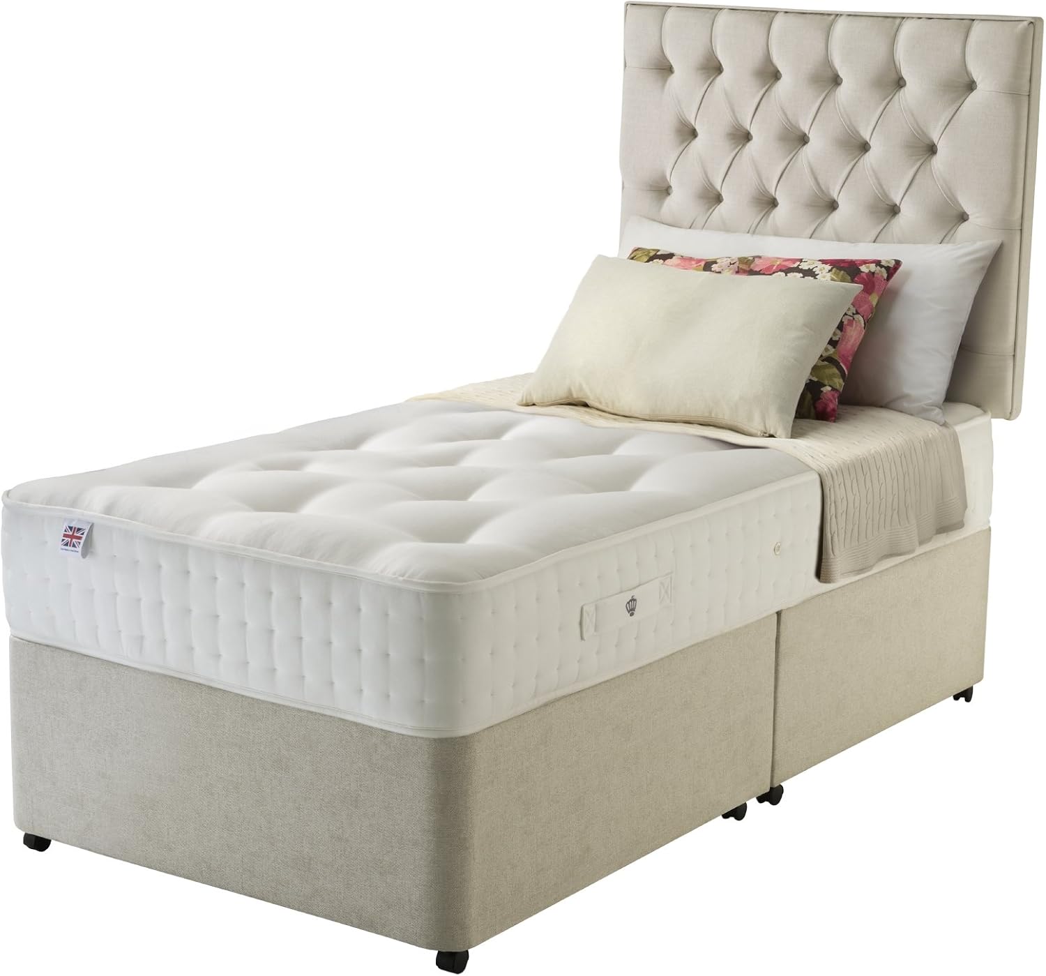 Rest Assured Eltham Natural Latex 1400 Pocket Divan Bed and Mattress