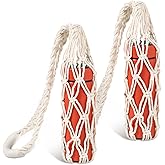 Lothee 2 Pcs Macrame Water Bottle Carrier Cotton Water Bottle Bag Long Strap Boho Holder Woven Macrame Holder for Adult Sling Wine Hiking Cycling Fitness Accessories 31.5 Inches