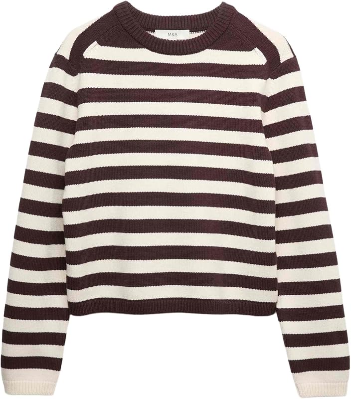 Pull Court en Coton à Rayures M — photo 1 sur 4