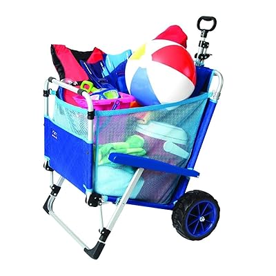 Buy Macsports 2 In 1 Outdoor Beach Cart Folding Lounge Chair W Lock Tanning Sunbathing Lounging Pool Backyard Porch Portable Collapsible With All Terrain Wheels Blue W Lock Online In Indonesia B07tphyh83