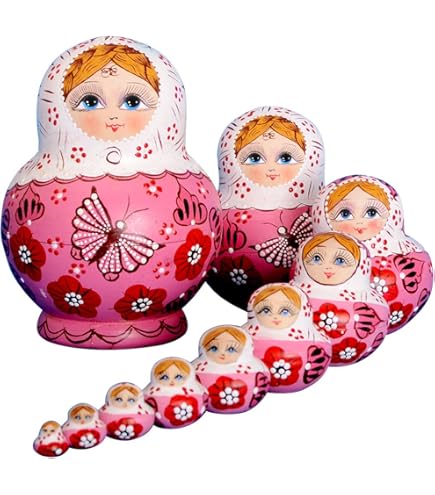 POUPEES RUSSES CLASSIQUE EMBOITABLES MATRIOCHKA 25 PIECES