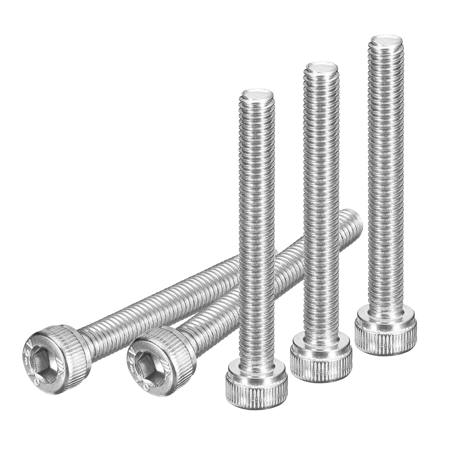 DTGN M5x40mm Socket Head Cap Screws Bolts, 20Pcs 304 Stainless Steel 18-8, Metric Machine Hex Socket Screw, Hex Drive, Bright Finish, UNC Coarse Thread Fully Threaded