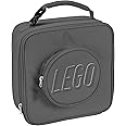 LEGO Lunch Bag, Durable and Insulated, with Mesh Pouch and Zip Compartment, Perfect for On-the-Go Meals, Gray