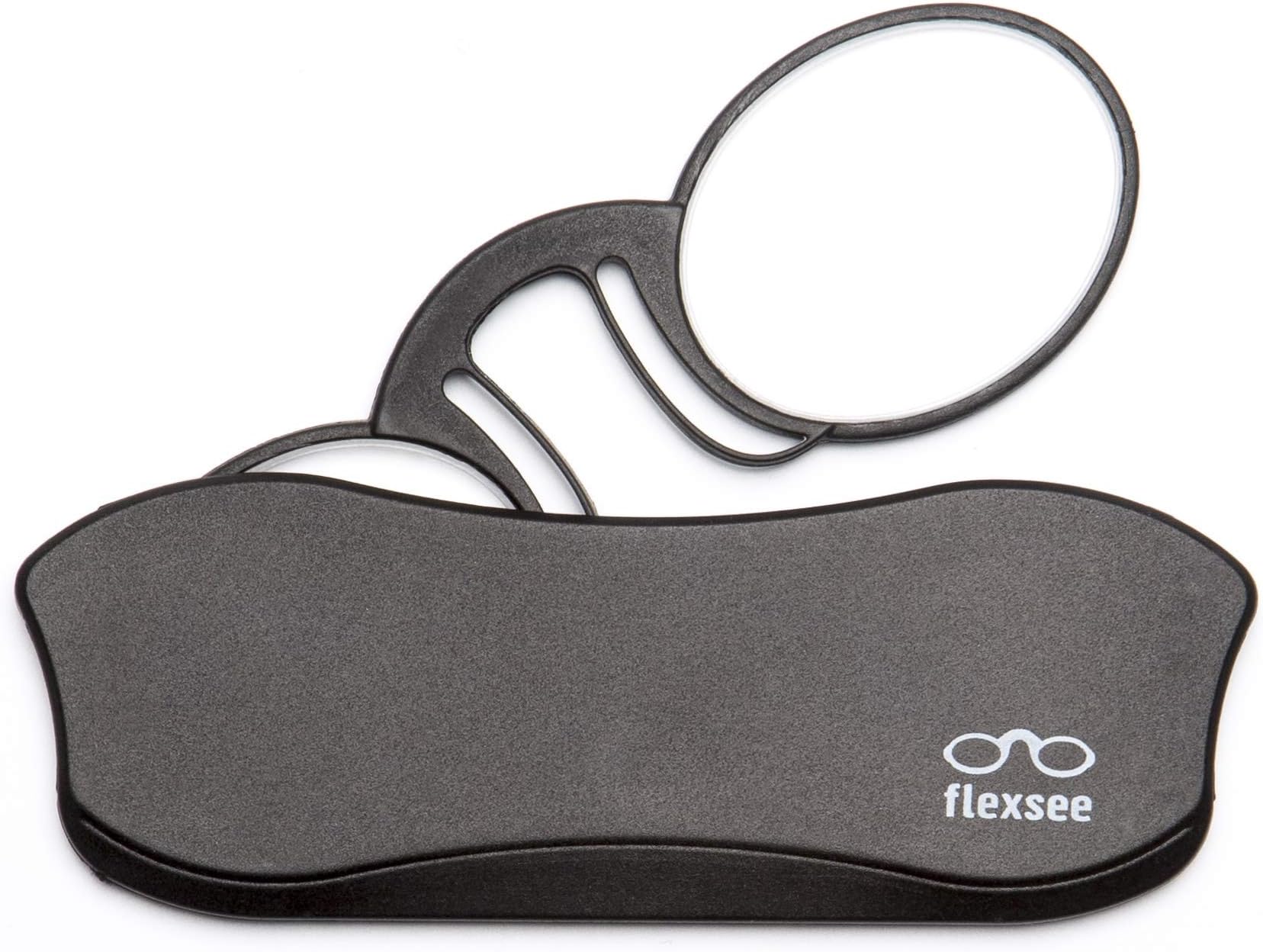 Flexsee Gravity Mini Reading Glasses, Pocket Glasses with Blue Block Lenses, 5 Magnifying Strengths