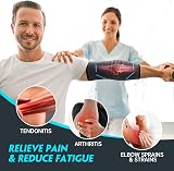 Molsdon Elbow Support 2 Pack - Tennis Golf Elbow Brace Compression Sleeves view 4