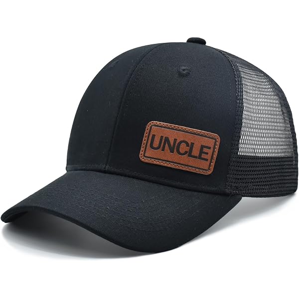 World's Best Uncle Baseball Cap - Adjustable Black Embroidered Hat, One Size Fits All