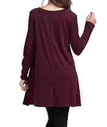 Sanifer Women Lace Long Sleeve Tunic Top Blouse