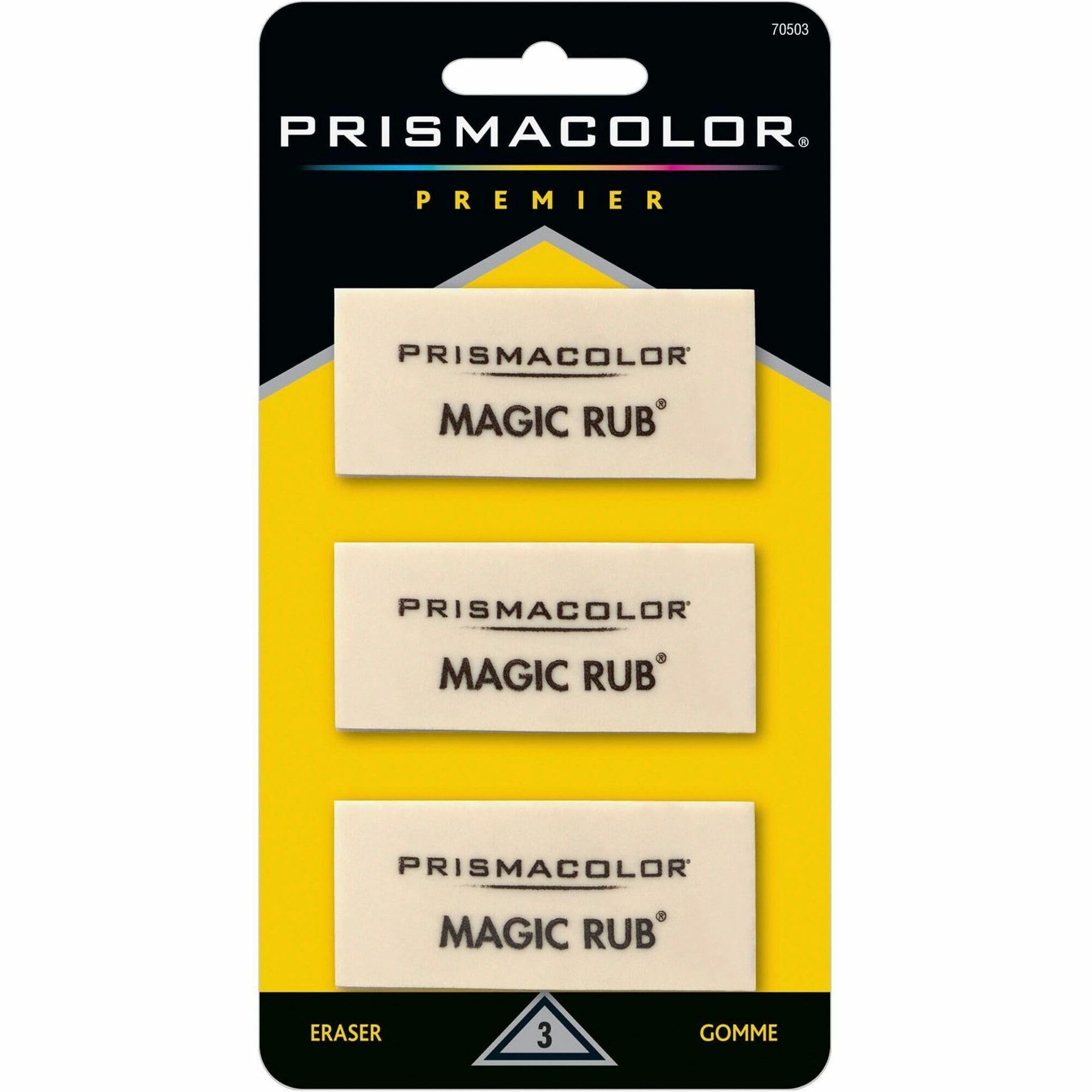 PRISMACOLOR Premier Magic Rub Vinyl Erasers, 3-Count
