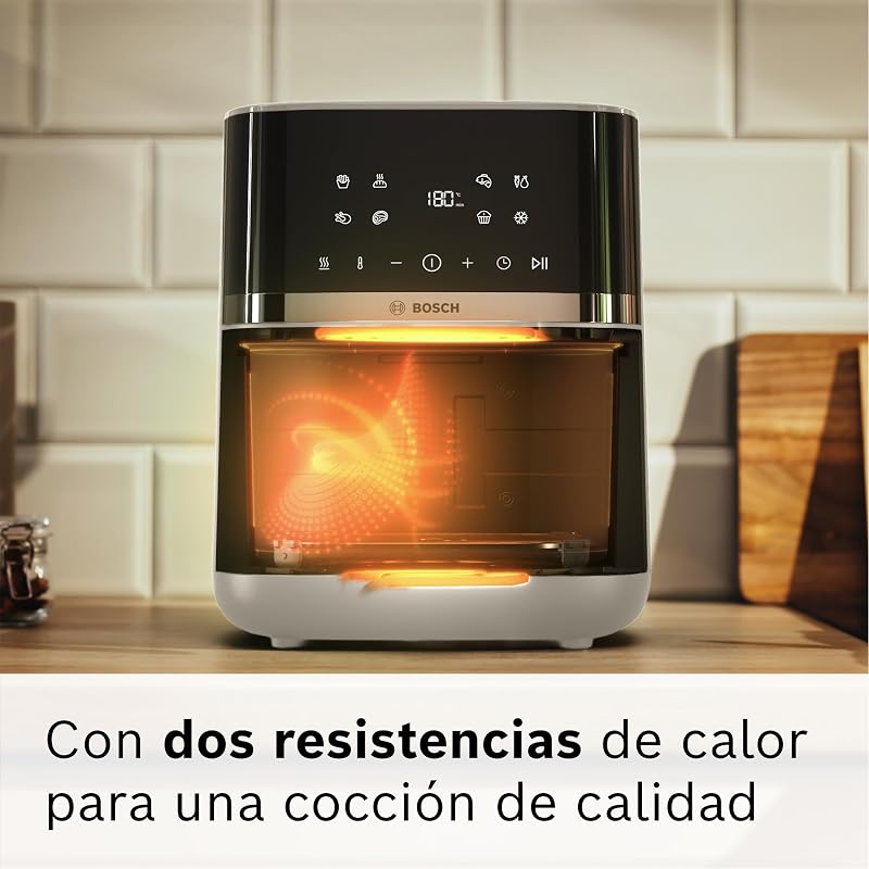 , Freidora de aire Serie 4, 6.1L, Doble calor, Crema, MAF462C0