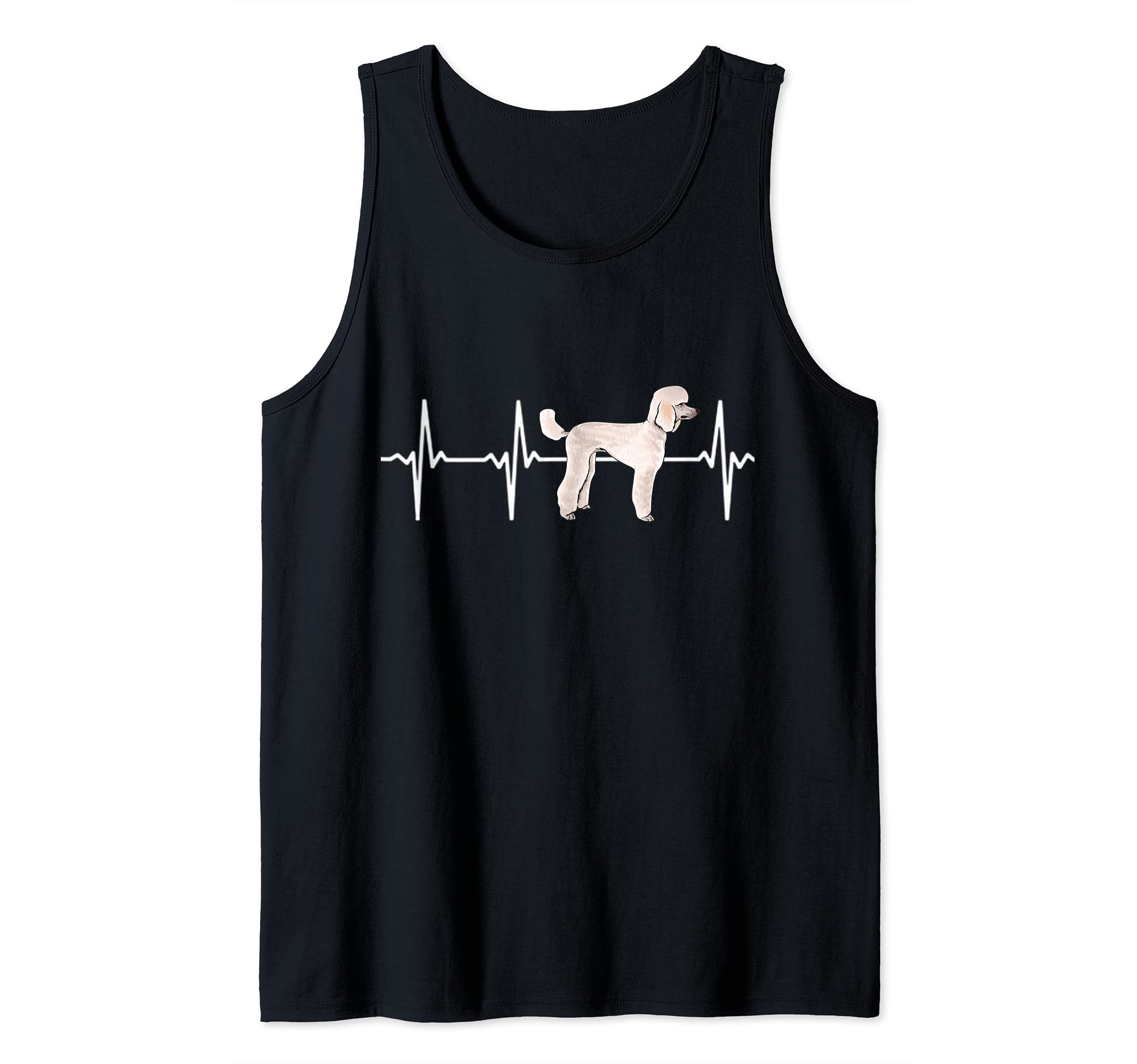 Poodle Heartbeat Love My Dog Tank Top