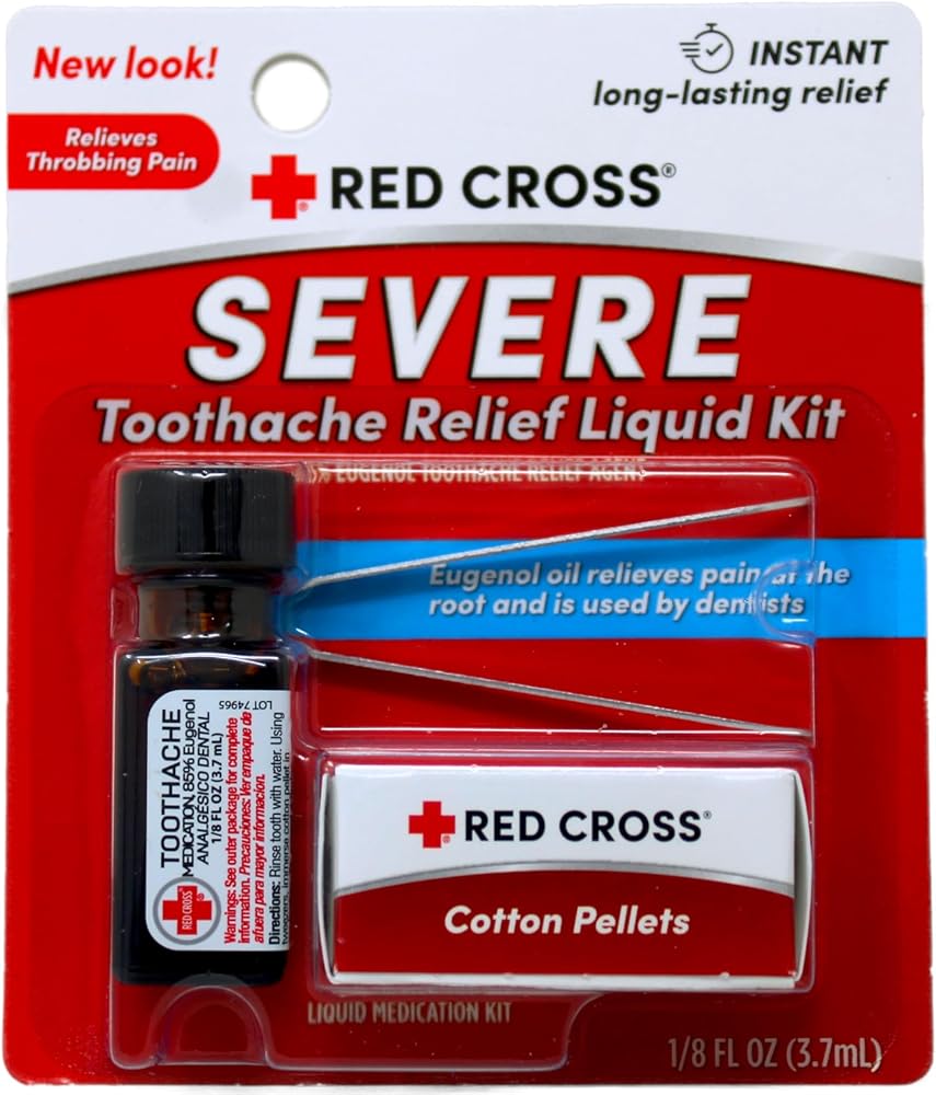 Red Cross Complete Medication Kit for Tooth Pain, 0.125 oz