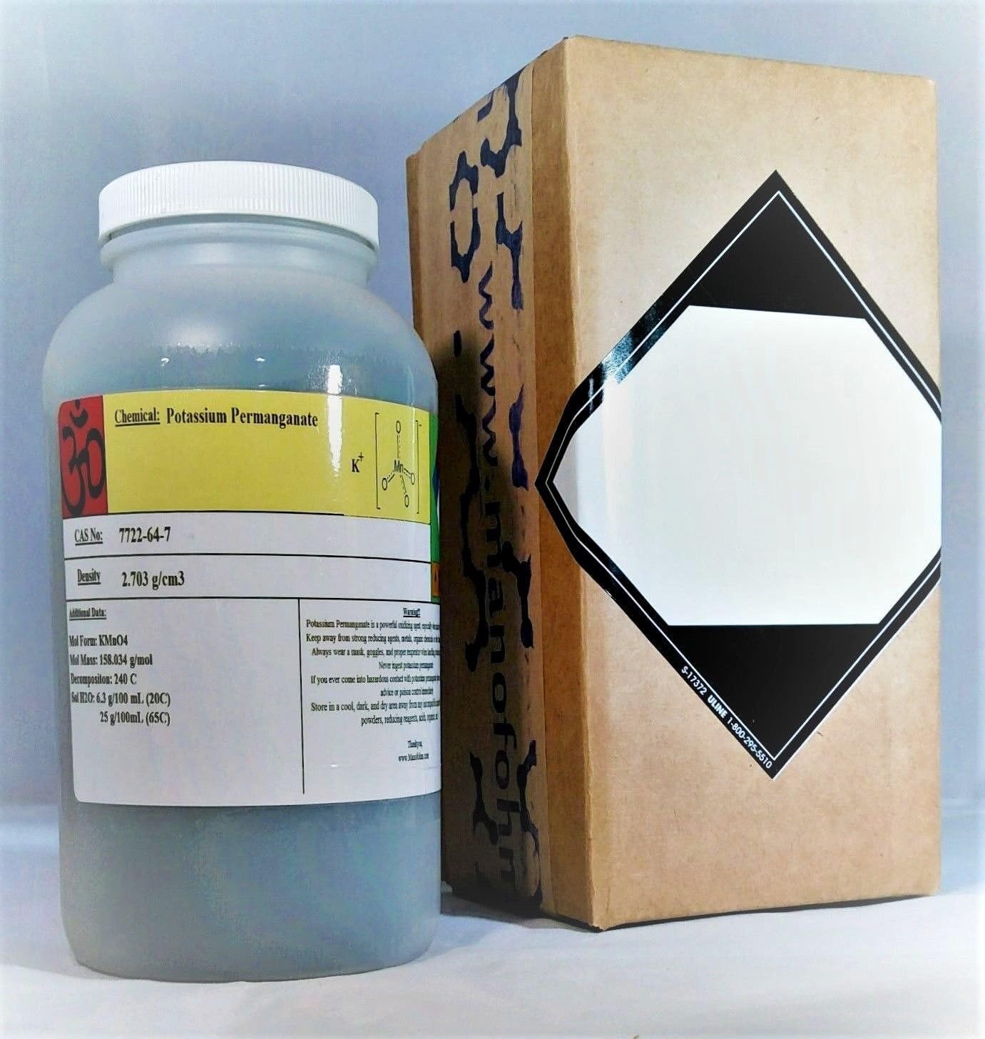 Potassium Permanganate 3 pounds, Manofohm