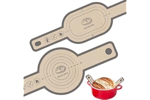 Bread Sling, Silicone Bread Sling for Dutch Oven & Sourdough Tools, Bread Baking Mat with Long Handles, Non-Stick Baking Supp