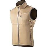 Haimont Men's Lightweight Vest Windproof Sleeveless Jacket Outerwear Multi-Pockets Zip Up for Hiking Running