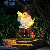 TickTime Solar Garden Gnome Lights - Funny Outdoor Gnomes Gift for Mum Grandma view 8