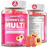 Multivitamin for Women Gummies for 40+ with Omega-3, Niacinamide, B-Complex, Lutein, Iron, Choline, Phosphatidylserine, Vitamin D3 for Skin, Hair, Energy, Immune, Bone - Vegan, Sugar Free, 120Cts