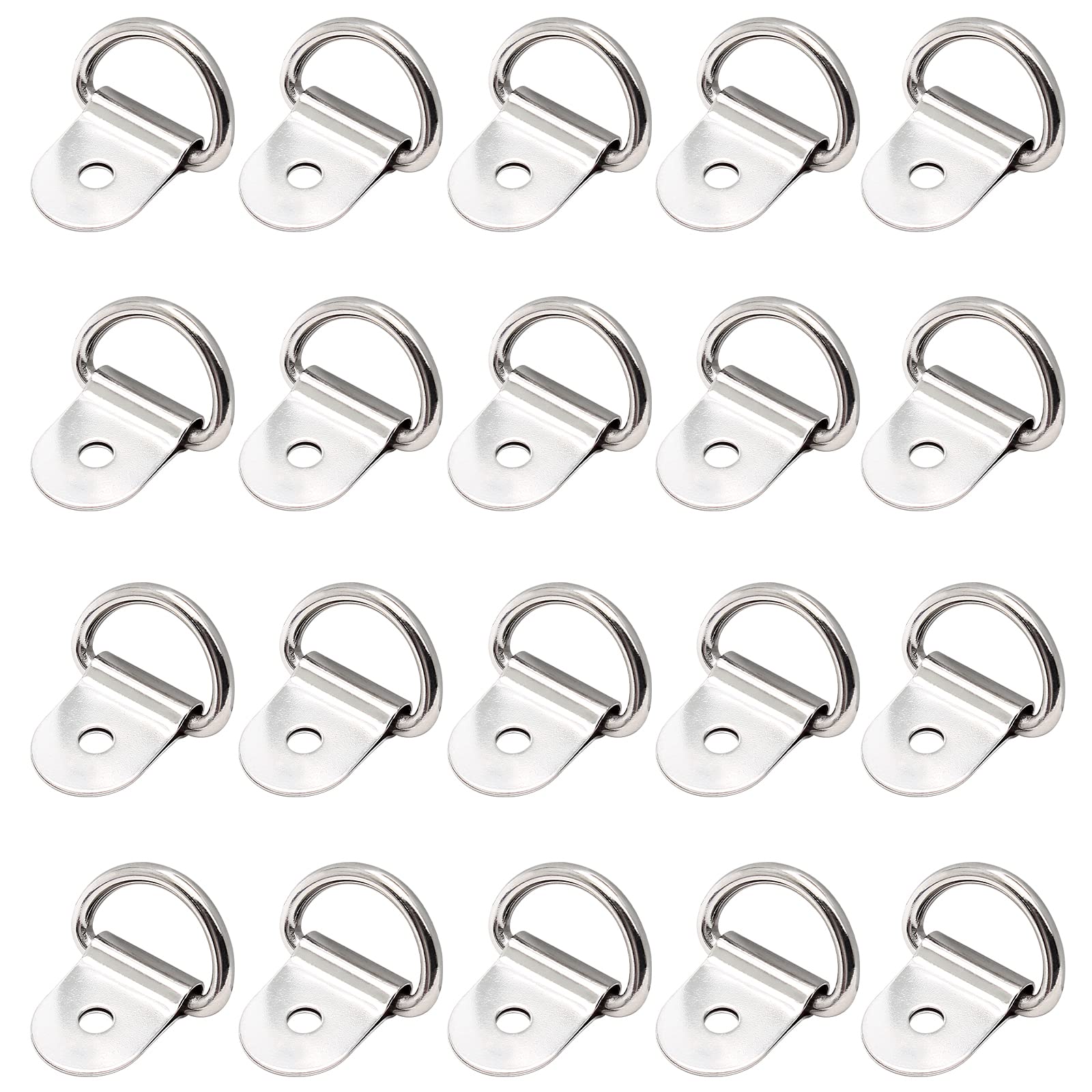 Stainless Steel D Shape Tie Down Anchors, D Rings 20 Pcs - View #10