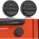 CALBEAU Keyhole Covers Compatible with 2018-2026 Jeep Wrangler &amp; Gladiator | 2PCS; Strong Magnetic; Fits Wrangler JL &amp; Gladiator JT Front Doors; Keyhole Decor Accessories for Door Lock Protection