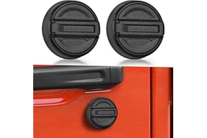 CALBEAU Strong Magnet Keyhole Covers Compatible with 2018-2025 Jeep Wrangler JL and Gladiator JT Front Door, Door Lock Covers for Keyhole Protection (Classic)