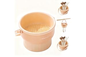 RJDJDLXM 3 in 1 Brush Cleaner Mat Silicone Makeup Brush Cleaner Bowl with Brush Drying Holder Cosmetic Brushes Cleaning Tool 