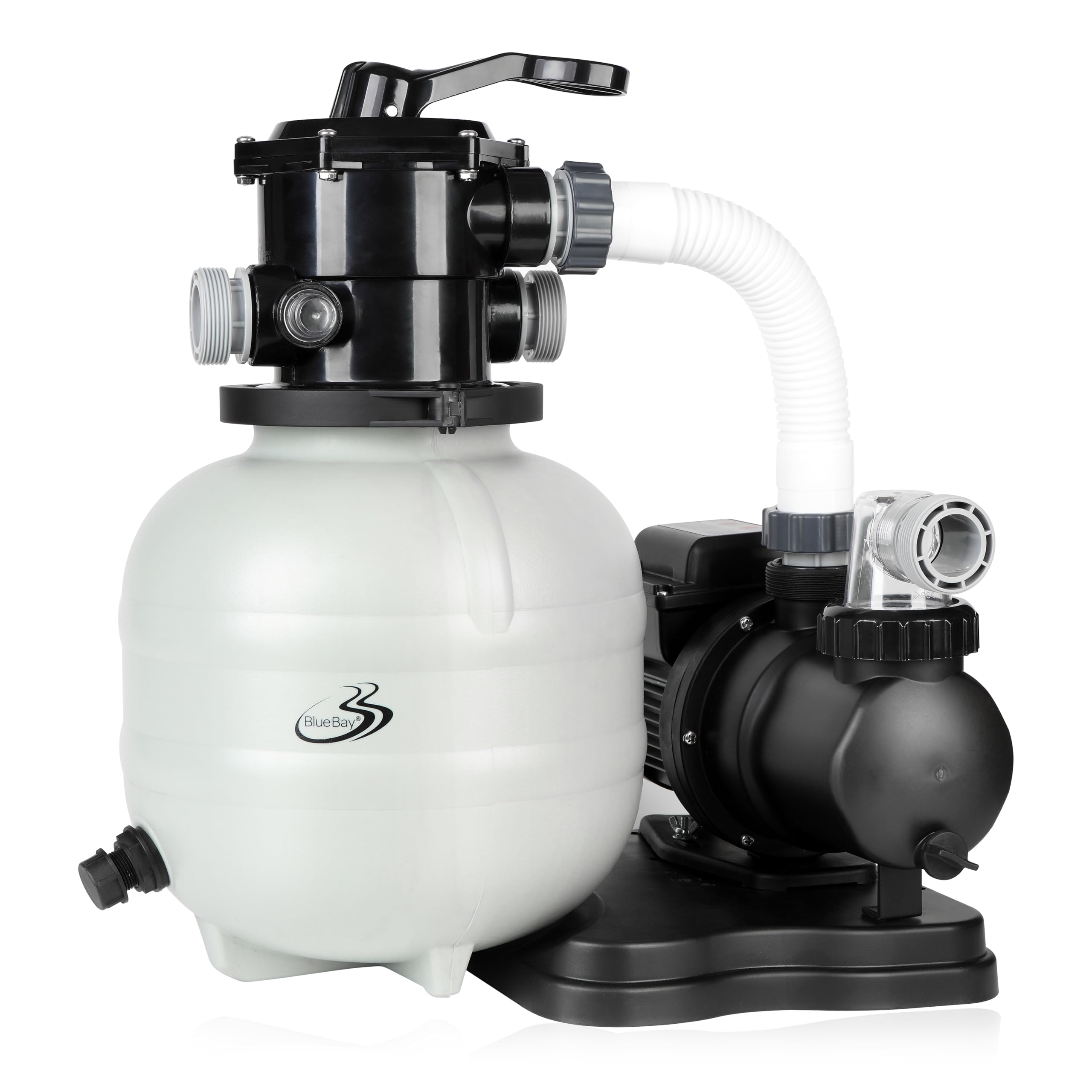 Photo 1 of ?2025 Upgrade?BlueBay 13" Sand Filter Pump with Timer 1/3HP / 1850GPH for Above Ground Pool up to 8000 Gallon, 7-Way Valve, Easy Installation, Gray