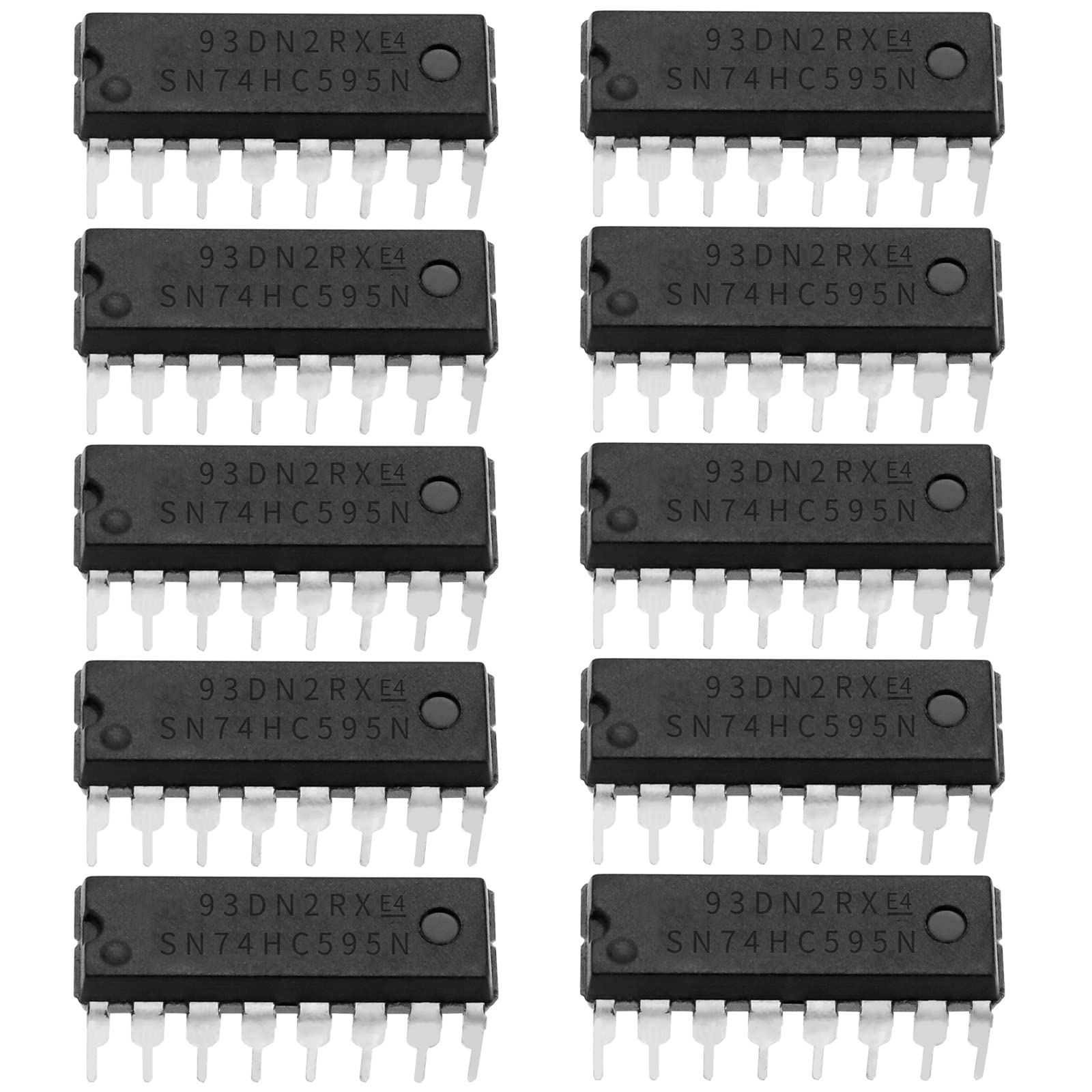 The Lord of the Tools 50Pcs SN74HC595N 8-Bit Counter Shift Registers 2V-6V 16 Pin 8-bit Serial Shift Register -40°C - 85°C Electronic Accessories
