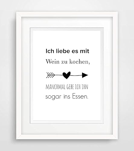 Ich Liebe Es Mit Wein Zu Kochen Manchmal Gebe Ich Ihn Sogar Ins