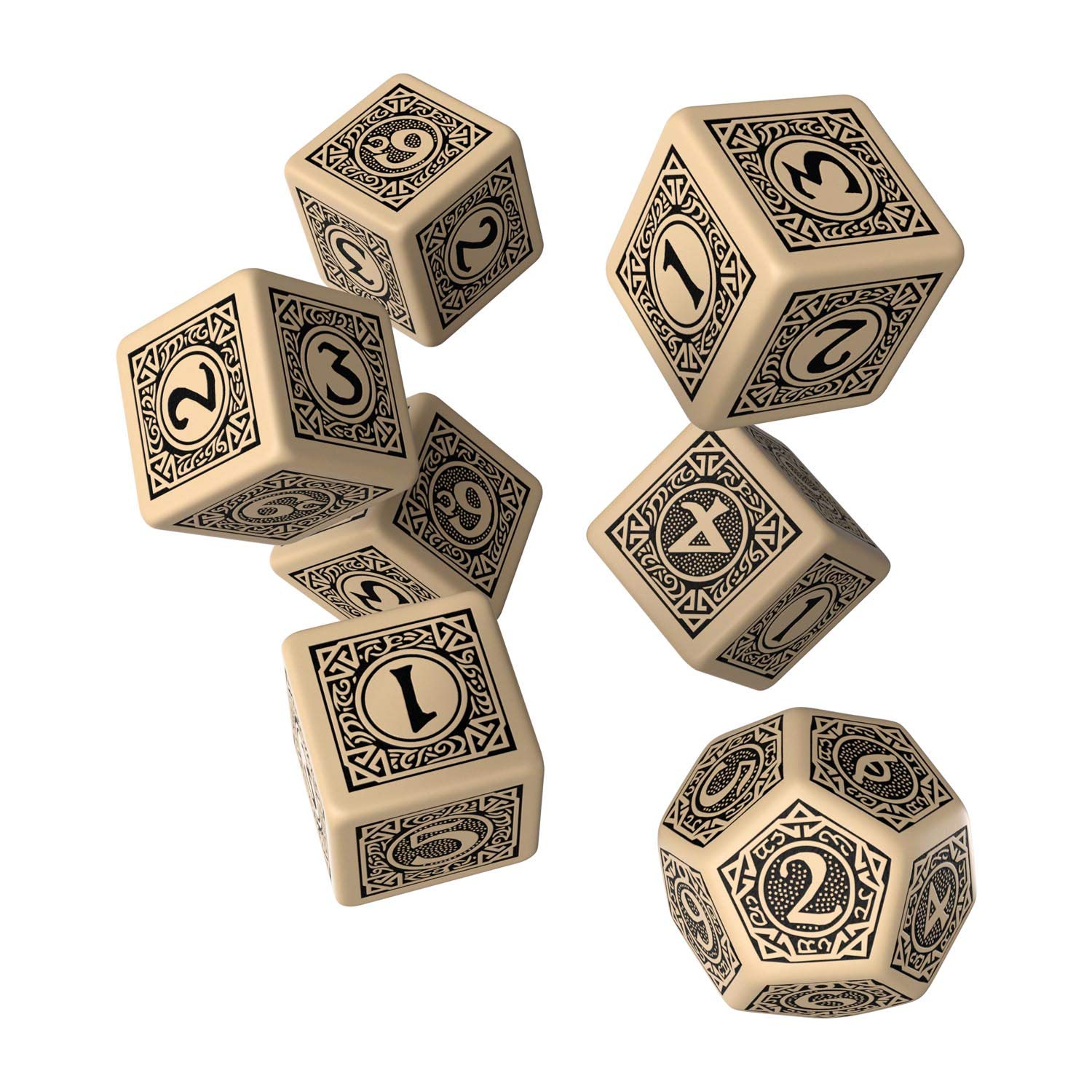 Q The One Ring RPG Dice Set 6 x D6+ D12 Amazon.co.uk Toys