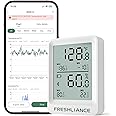 Freshliance Bluetooth Temperature Humidity Data Logger Recorder, Refrigerator Freezer Thermometer Hygrometer, Digital Remotely Temperature Humidity Monitor with Smart APP Data Analysis, BlueTag TH20