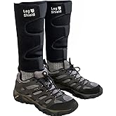 Leg Gaiters with Hook and Loop Straps – Soft Neoprene, Basic Lower-Leg Protection for Yard Work, Mountain Biking, Outdoor Use, and General Shin/Calf Protection (Pair)