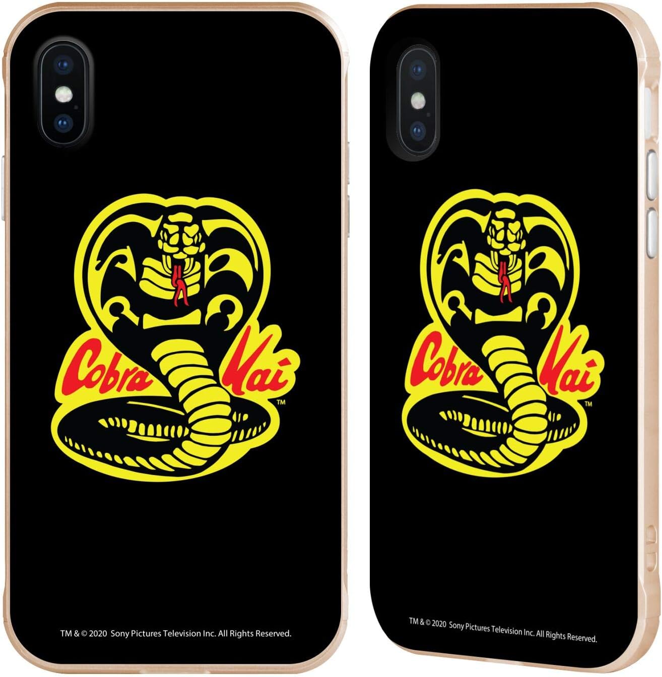 Head Case Designs Officially Licensed Cobra Kai Logo Graphics Gold Fender Case Compatible with Apple iPhone Xs Max