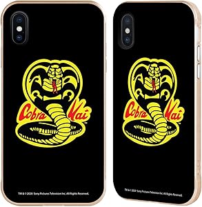 Head Case Designs Officially Licensed Cobra Kai Logo Graphics Gold Fender Case Compatible with Apple iPhone Xs Max