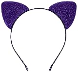 Bonnie Z. Leonardo Purple Cat Ears Headband Furry
