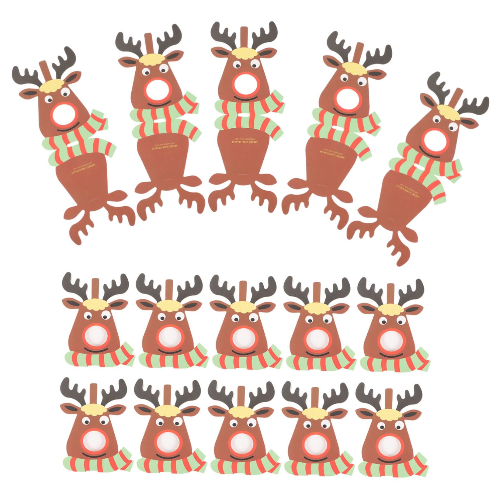 OFFSCH 75 Pcs Christmas Lollipop Paper Card Santa Claus Lollipop Cards Candy Reindeer Lollipop Cards Christmas Lollipop Holder Xmas Lollipop Holders Lollpop Lollipops Lollipop Decorations