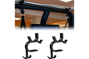 Barbell and Accessories Holder Compatible with Speediance Gym Monster 2, 2-Pack Top-Frame Mount with D-Rings and Carabiners