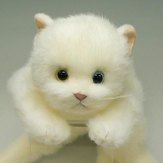 Amazon 58 童心 リアルシリーズ シロネコ オッドアイｌサイズぬいぐるみ アニマル ネコ ねこ 猫 動物 玩具 ｔｏｙ ギフト プレゼント ぬいぐるみ おもちゃ