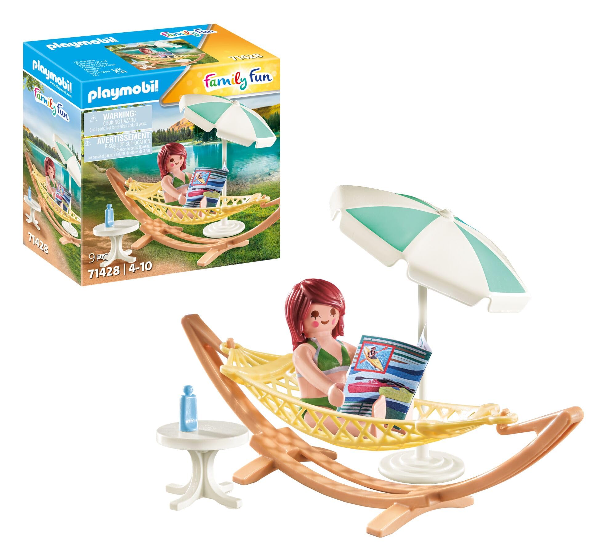 Playmobil 71428 Family Fun Beach Lounger, Outdoor Toy and Imaginative Role-Play, PlaySets Suitable for Children Ages 4+