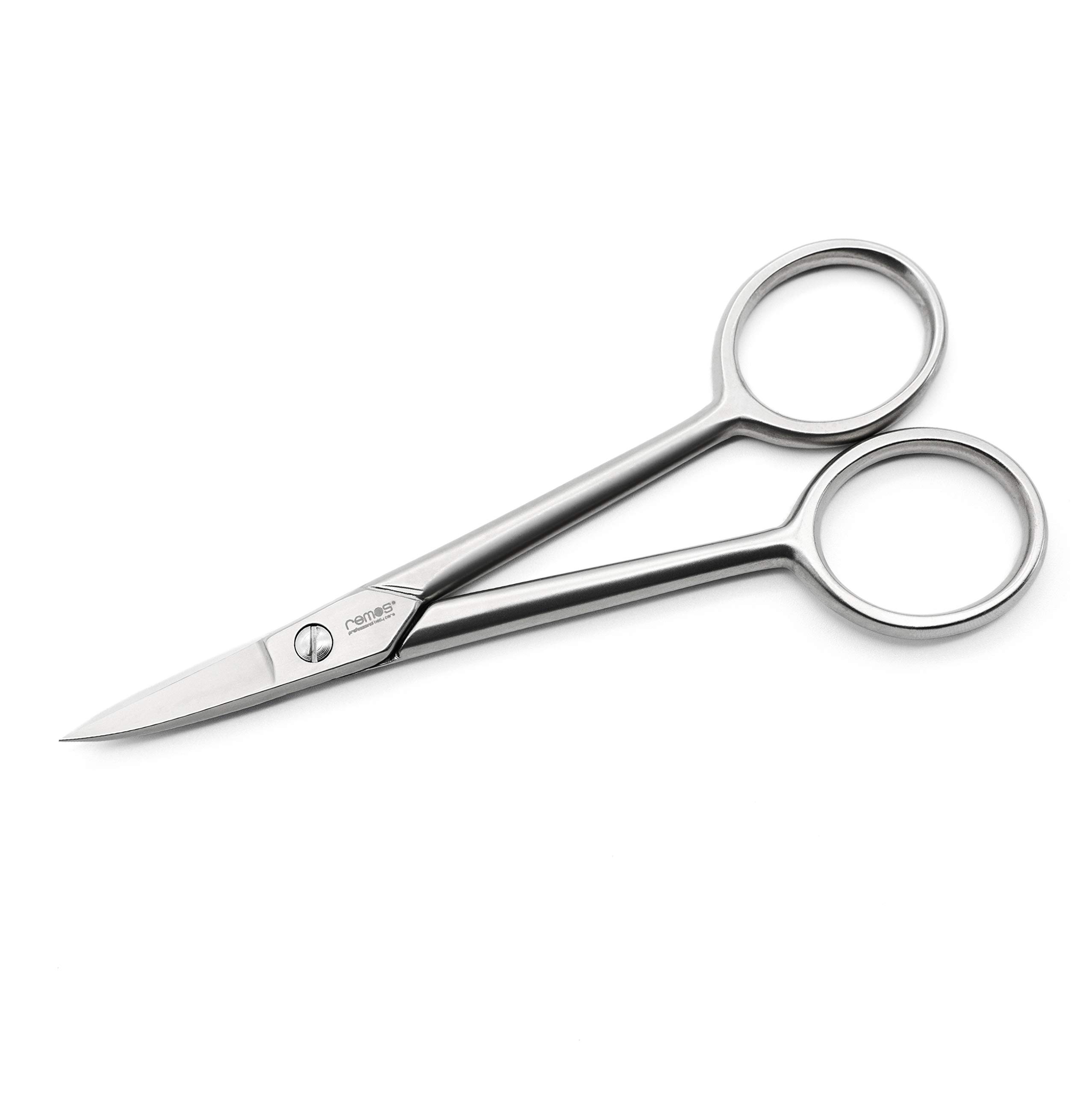 REMOS Toenail Scissors with Serrated Cutting Edge Made of Hardened Steel 13.5 cm