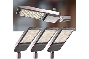 LIGHTDOT 3Pack 240W LED Parking Lot Light (36000LM Eqv 1000W HID/HPS) 5000K SlipFitter Mount LED Pole Light with Dusk to Dawn, Outdoor Area Lighting (Coverage: 66~88Ft at Height:30~40Ft)