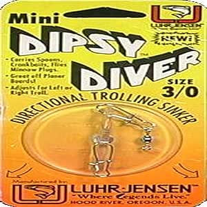 South Bend Sporting Goods 3/0 Dipsy Diver Clear/Clear Bottom, 2 1/4-Inch (5560-030-0086)