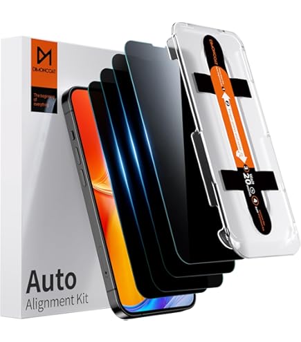 AmFilm Auto-Alignment OneTouch For IPhone 16 Pro Max [6.9''] Screen Protector Camera Lens Protector, Tempered Glass, 30 Seconds Installation, Bubble Free, Case Friendly, Anti-Scratch [2 2 Pack - View #4