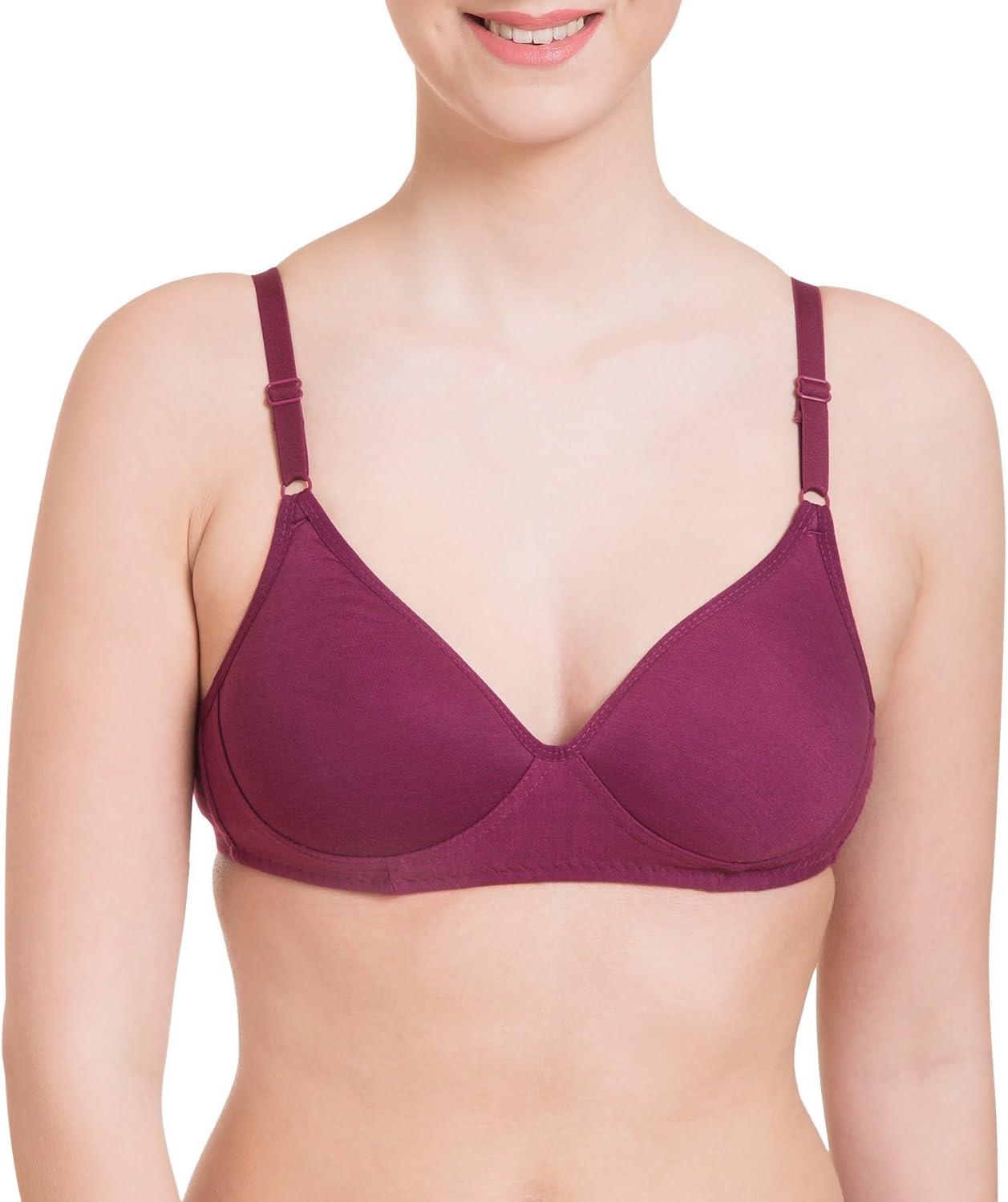 Komli Women's T-Shirt Padded Non Wired Bra