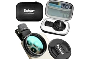 Yadsux Phone Lens CPL Polarizer Filter for iPhone,Samsung and Other Smart Phones,Clip-on Adapter, HD Double-Sided Multi-Coated SLR Lens Grade Optical Glass, Mobile Phone Lens Accessories