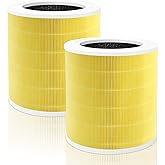 A2001 Replacement Filter Compatible with A2001 air Purifier, 3-in-1 High efficiency activated carbon Filter,2PACK,Yellow