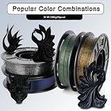 YOUSU Galaxy PLA Filament 1.75mm 4 Color Pack 250g Each 1kg Bundle view 6