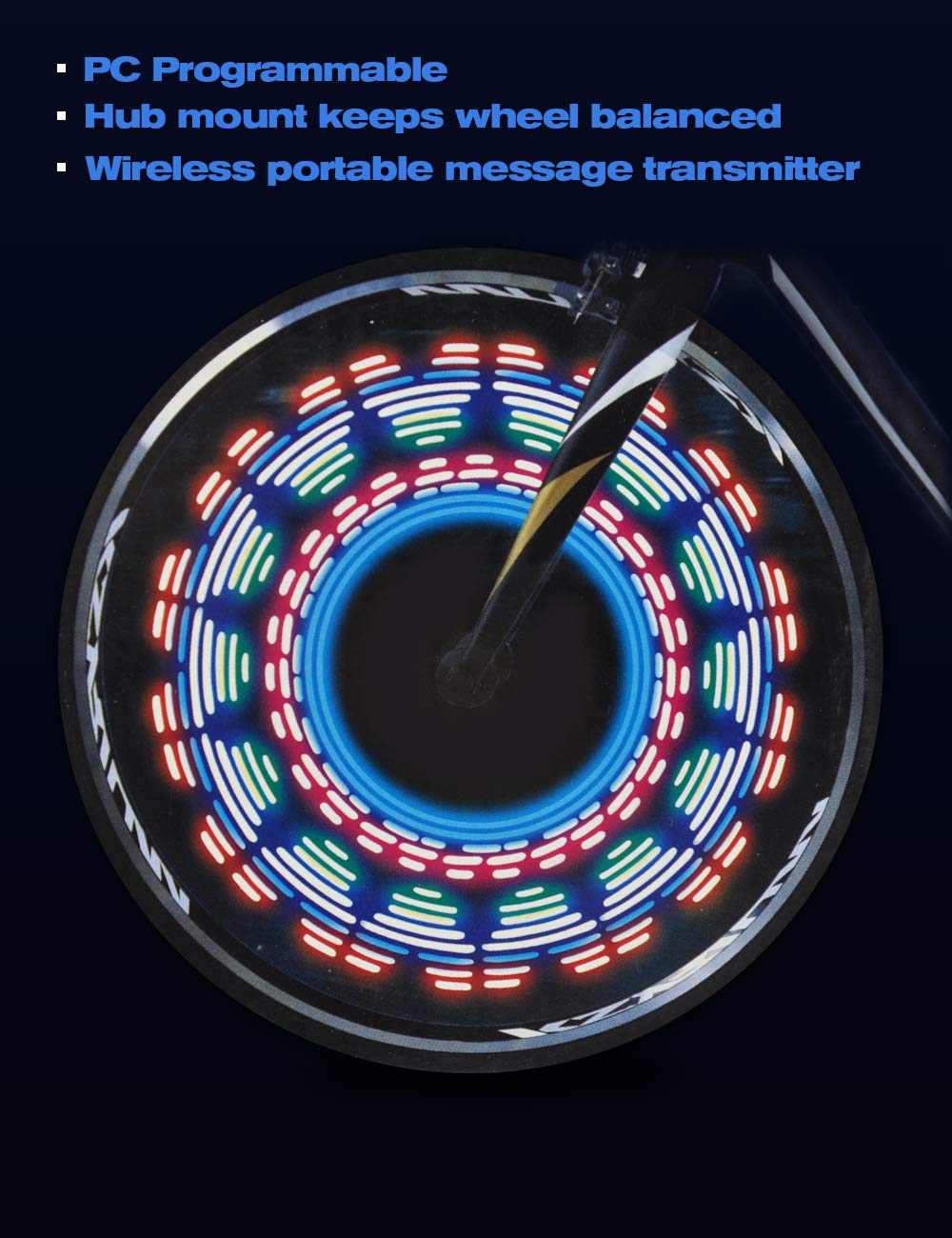 custom bicycle wheel lights