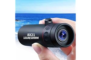 1pc Compact High-Power Monocular Telescope for Adults - Ideal for Hiking, Camping, Bird Watching & Travel | Durable Rubber Co
